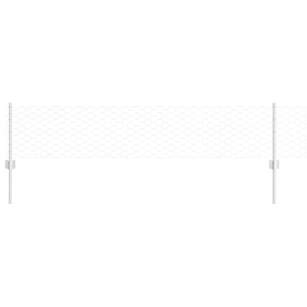 Stängsel med stolpe Silver 0,4 x 50 m Stål
