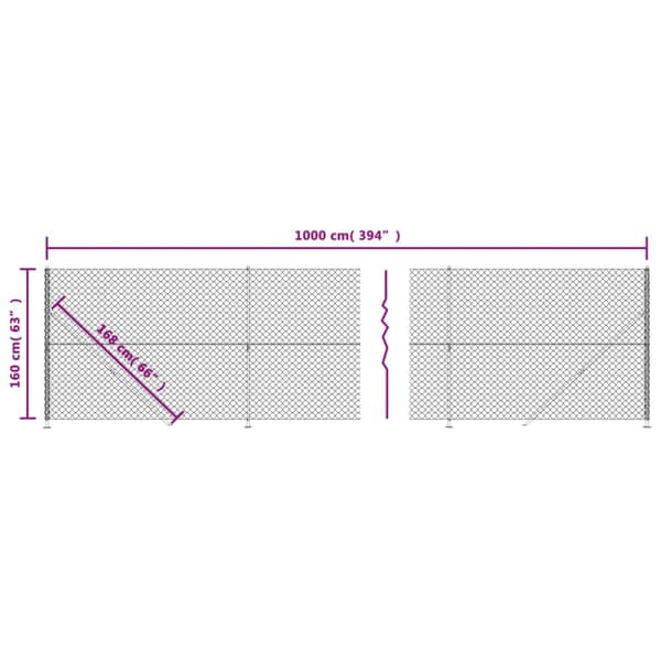 Gunnebostängsel med stolpsko grön 1,6x10 m