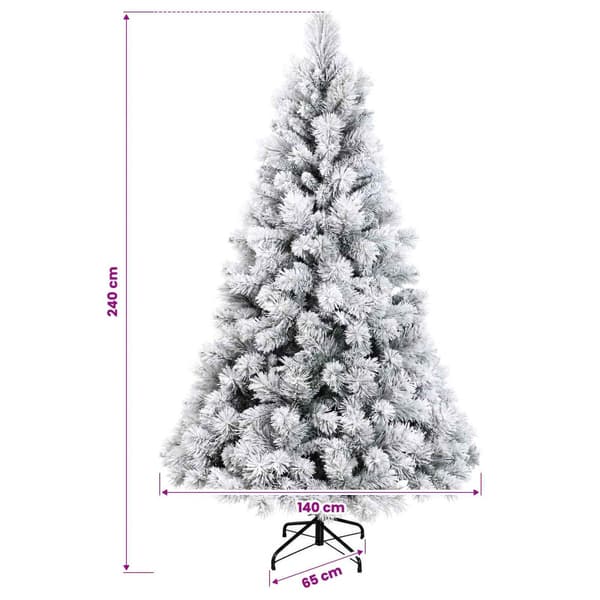 Plast Hingad Julgran 240 cm 300 LED-lampor Varmvit