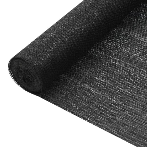 Insynsskyddsnät svart 1,2x10 m HDPE 75 g/m²