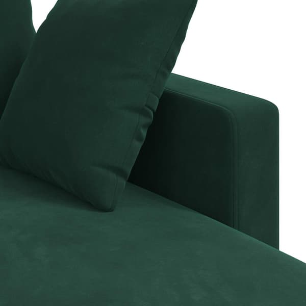 Soffa Mörkgrön 178 x 134 x 80 cm Sammet