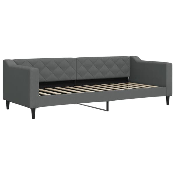Dagbädd utdragbar mörkgrå 80x200 cm tyg