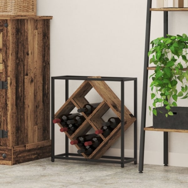 Vinställ Gammalt Trä 51x18x52,5 cm Konstruerat Trä