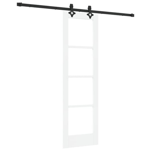 Skjutdörr ORKDAL Vit och svart 61 x 198,5 cm