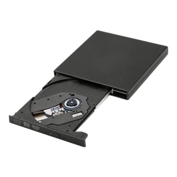 Qoltec DVD±RW-enhet (±R DL) - USB 2.0 - extern Svart