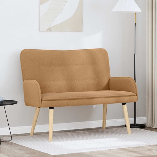 2-sits soffa Beige 115 x 61 x 87 cm Bouclé