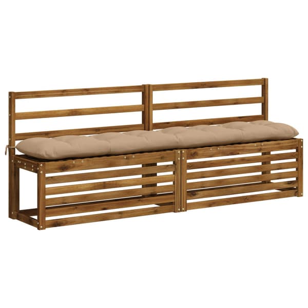 Bänk kudde VIANEN 100% Polyester Sand 200 x 30 x 12 cm
