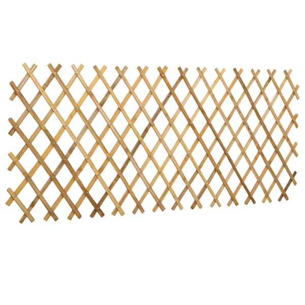 Utvikbar spaljé stängsel 2 pcs Ljusbrun 100 x 105 cm Bambu
