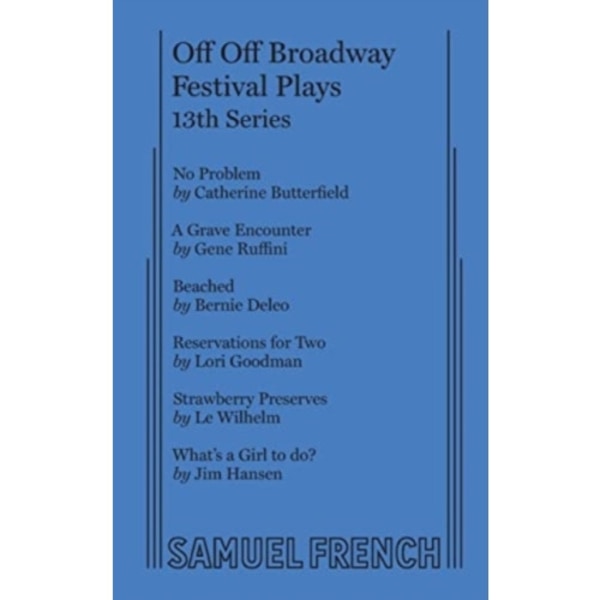Off Off Broadway Festival Plays, 13th Series (häftad, eng)