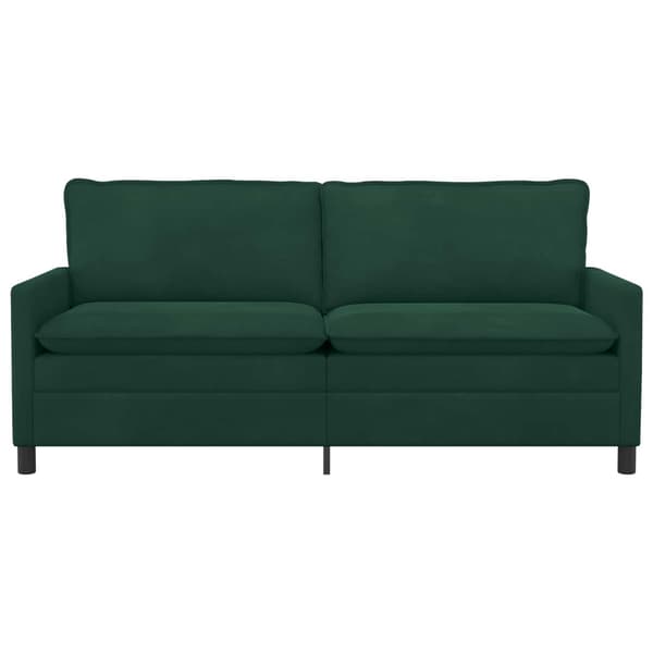 Soffa Mörkgrön 196 x 81 x 87,5 cm Sammet