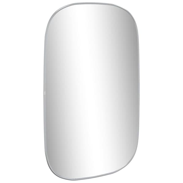 Väggspegel silver 80x50 cm