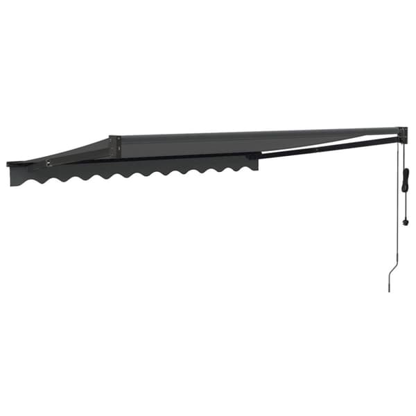 Automatisk infällbar markis antracit 3x2,5 m
