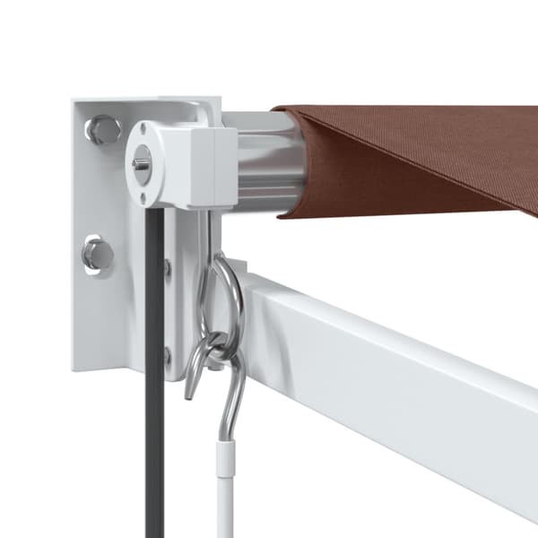Markis automatiskt infällbar brun 300x250 cm