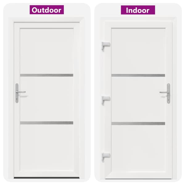 Framdörr Vit 98 x 208 cm PVC