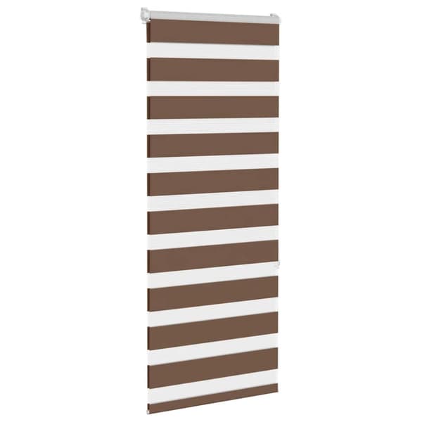 Rullgardin zebra brun 65x150 cm tyg bredd 60,9 cm polyester