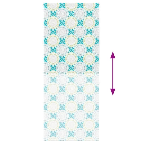 Rullgardin för dusch 90x240 cm tyg bredd 86 cm