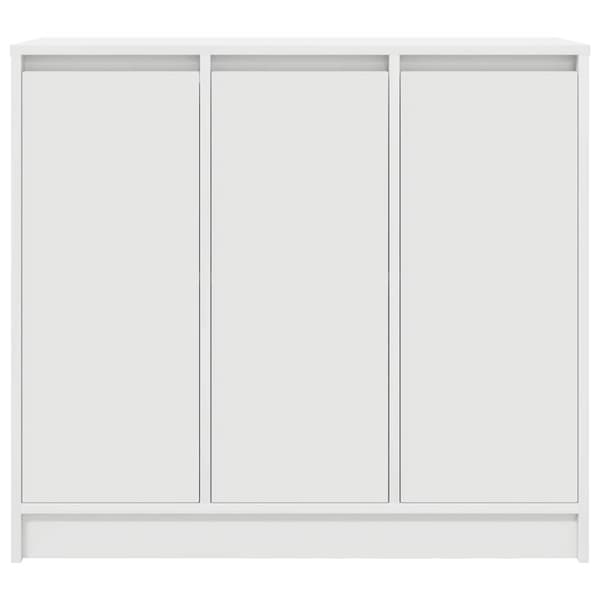 Skänk vit 85x34x76 cm konstruerat trä