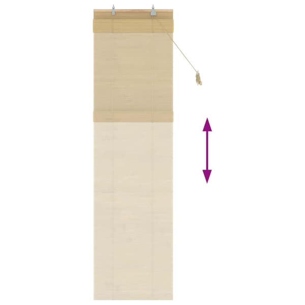 Rullgardin Naturlig 40 x 220 cm Bambu