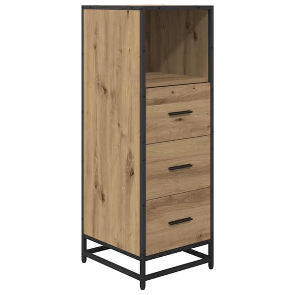 Badrumsmöbelset med låda 4 pcs Artisan Ek Konstruerat trä
