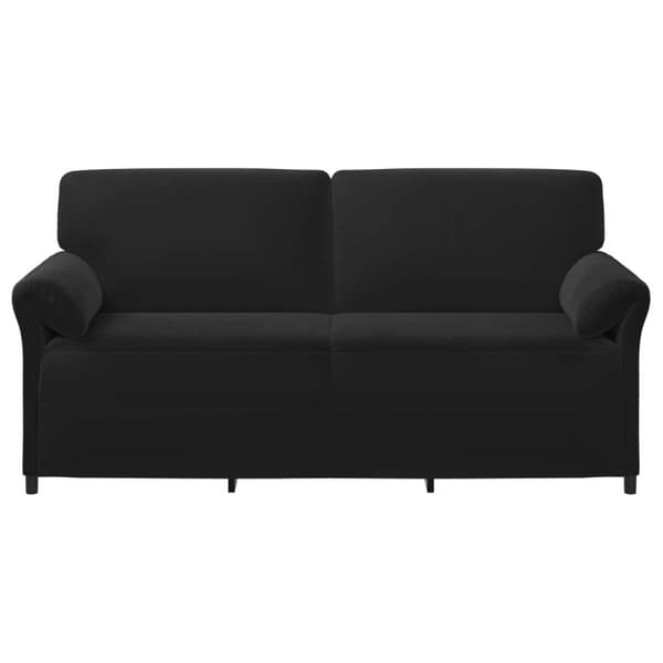 3-Sits soffa Svart 198 x 83 x 95 cm Sammet