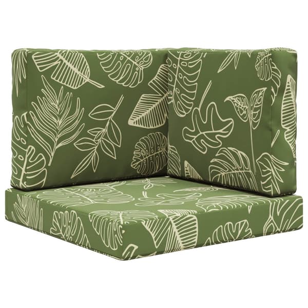Utomhus Soffa Kudde 3 pcs Bladdesign Polyester