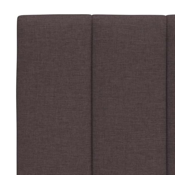 Headboard Cushion "Hanko" Dark Brown 90 cm Fabric