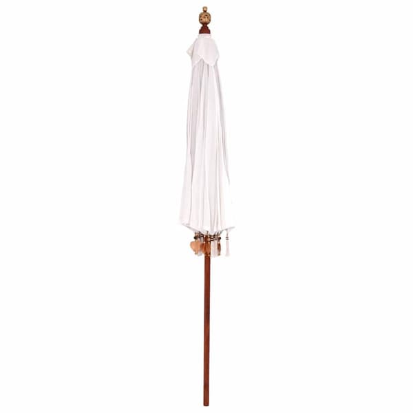 Balinesisk Parasol Kräm 220 x 220 x 260 cm Bomull