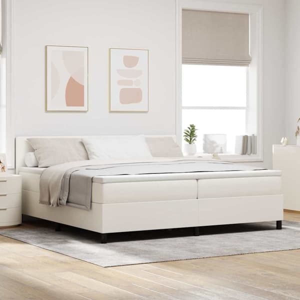 Bäddfjäder Grädde och vit 200 x 200 cm Kordread tyg