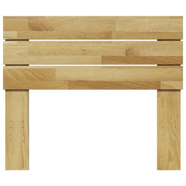 Sänggavel 90 cm massivt trä ek