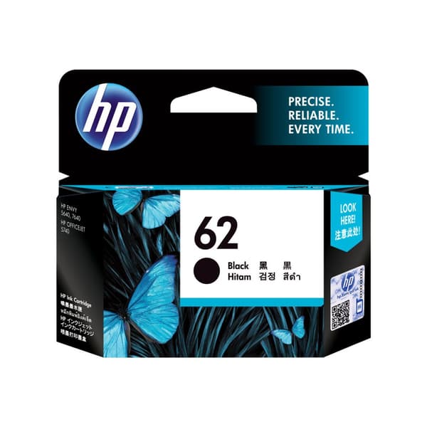 HP 62 - svart - original - bläckpatron