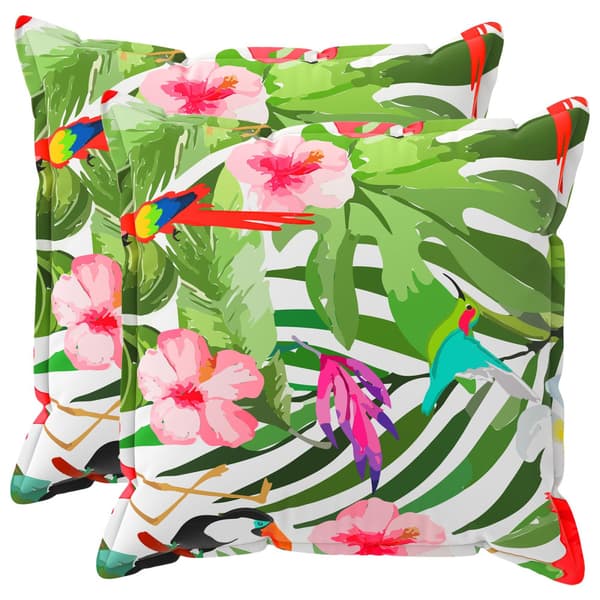 Kuddöverdrag 2 st HOUTEN Svart 80 x 80 cm Polyester