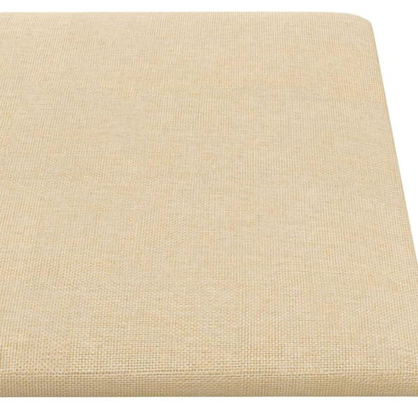 Väggsänggavel 12 pcs Kräm 30 x 15 cm tyg