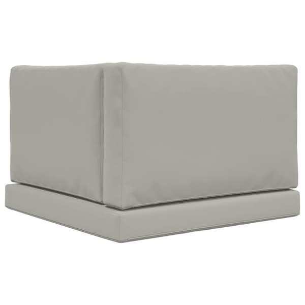 Utomhus Soffa Kudde 3 pcs Grå Polyester