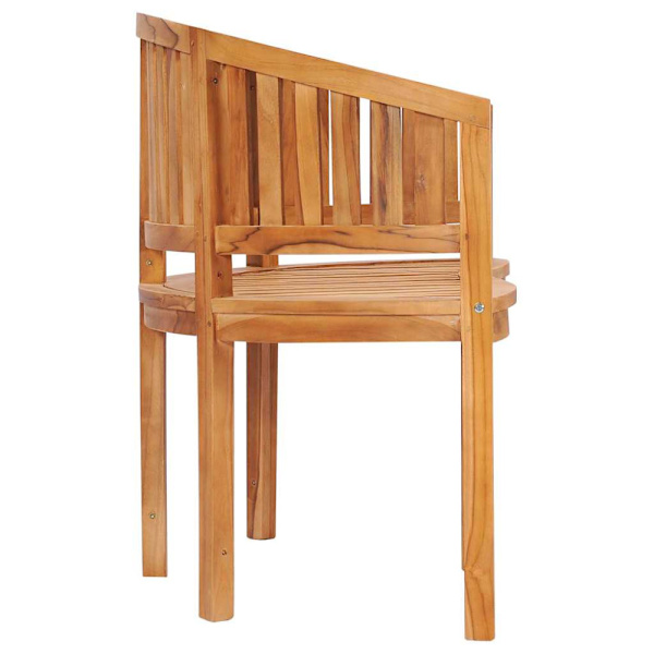 Bananbänk 120 cm massiv teak