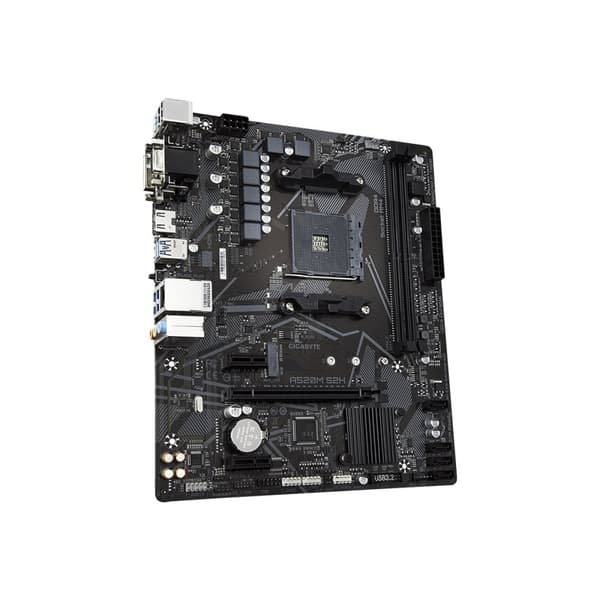 Gigabyte A520M S2H - 1.0 - moderkort - micro ATX - Socket AM4 - AMD A520