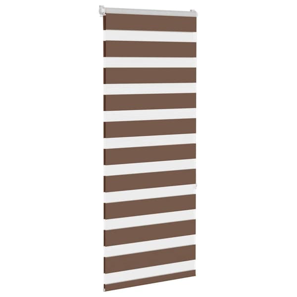 Rullgardin zebra brun 60x150 cm tyg bredd 55,9 cm polyester