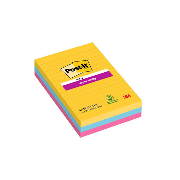 Notes POST-IT SS 101x152mm Carnival 3/fp
