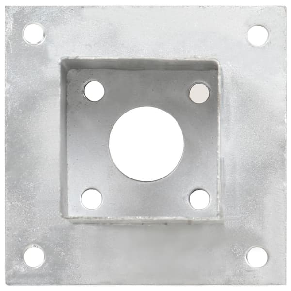 Stolpfot 4 st galvaniserad metall 71 mm