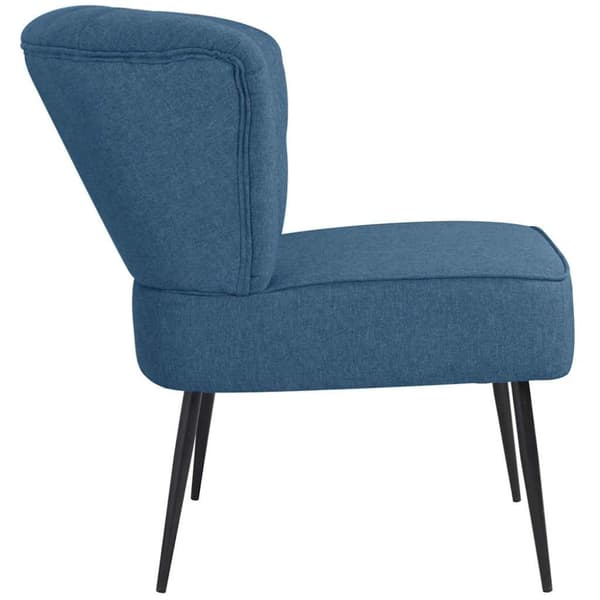 Cocktailfåtölj blå tyg