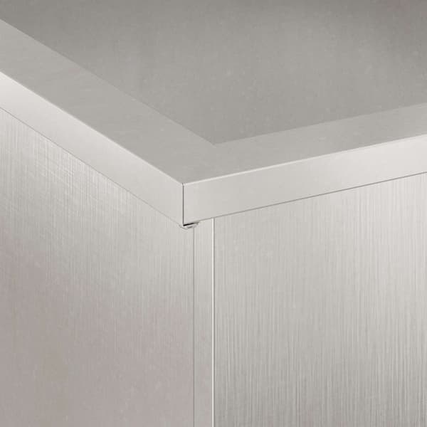 Odlingslåda med LED 2 st Silver 40 x 80 x 40 cm Rostfritt stål