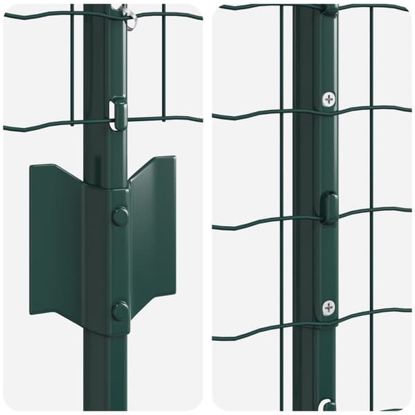 Stängsel med stolpe Grön 1,2 x 10 m Stål