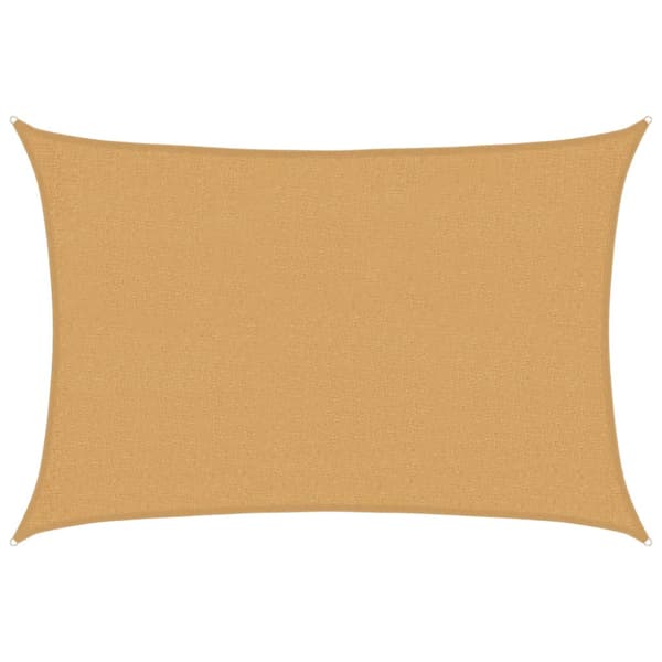 Solsegel 160 g/m² rektangulär sand 2x3 m HDPE