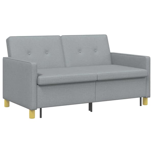 Pull Out Sofa Bed Ljusgrön Tyg