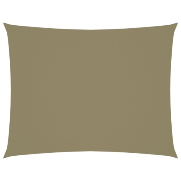 Solsegel oxfordtyg rektangulärt 3x4,5 m beige