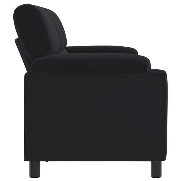 Soffa Svart 214 x 85 x 93 cm Sammet