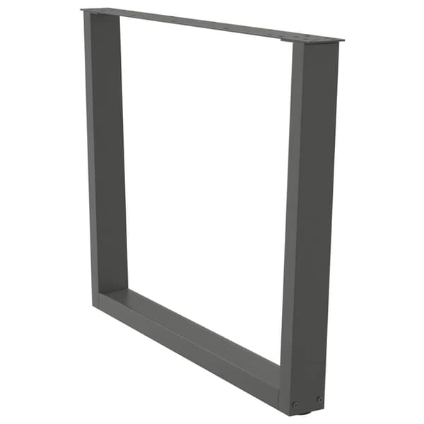 Matbordsben V-formade 2 st antracit 100x(72-73,3) cm stål