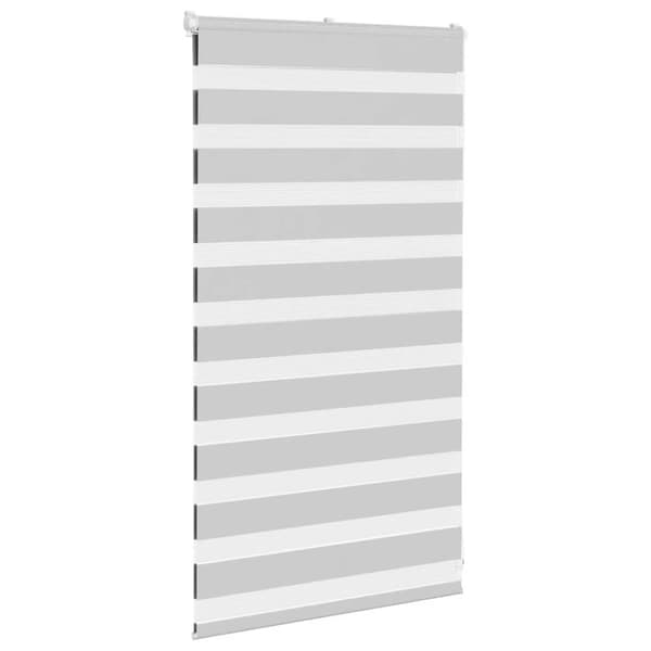 Rullgardin zebra ljusgrå 70x100 cm tyg bredd 65,9 cm polyester