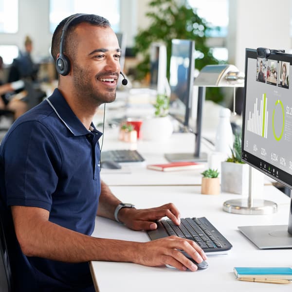 Logitech H111 Headset Kabel Huvudband Kontor/callcenter Grå