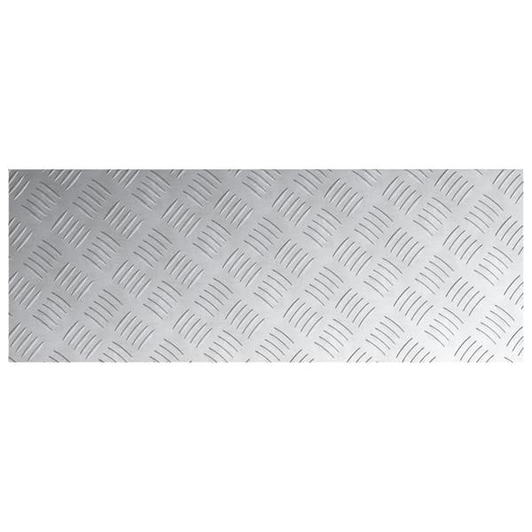 Trappsteg Rektangulär 2 pcs Silver 80 x 30 cm Aluminium