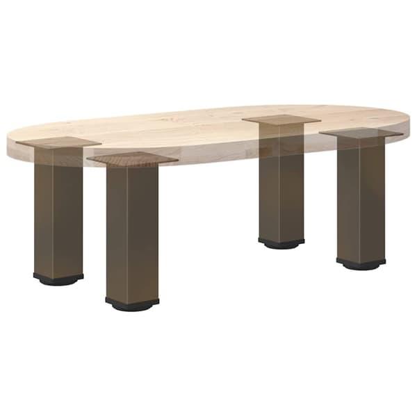 Soffbordsben 4 st naturstål 30-32 cm stål